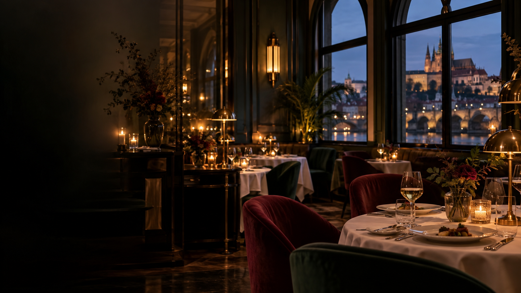 Interiér restaurace Sametový Večer